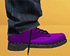 Lavender Combat Boots / Work Boots (M)