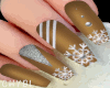 C~Caramel Flakes Nails