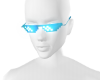Blue pixel glasses