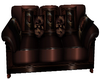 Lacquered chocolate sofa