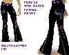 Purple PVC pants