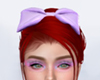 Purple Bow Headband