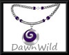 Purple Swirl Necklace