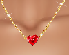 Golden chain heart Key