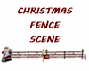 CHRISTMAS FENCE SCENE
