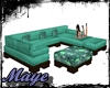 Teal Topaz Relax Couch