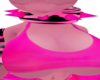 Pink Tiger Furry Collar