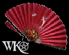 [WK] Red Satin Fan