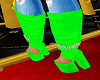 Coquettish Green Heels