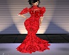 red valentine gown
