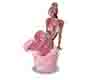erotismo rosa fur stool