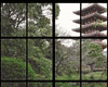 Asian Window w/ Temple