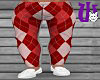Couples Argyle Pants red
