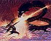 dragon and knight fight
