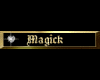 Magick gold tag