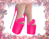 Puffy heels pink