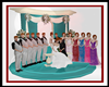 Teal Wed Photo Stand