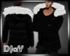 [J] Black Fur Coat
