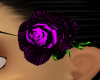 Purple Rose Hair Flower