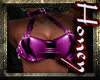 Latex purple sexy top