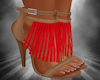 Fringe Pumps [RED]