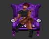 Purple Queen Chair 5pose