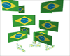 Brazil Flag Poofer