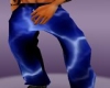 Blue rave pants