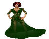 Elegant Hnter Green Gown
