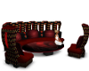 Dark Red Sofa
