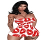 Valentines Red Lip Dress