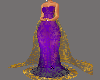 gold&purple wedding gown