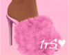 🌺 Pink Fur Heels