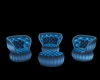 Blue Club Lounge Chairs