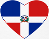 Dominican Heart Flag