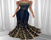 SUPREM GOWN BLUE GOLD