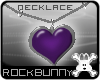 [rb] Heart Necklace Purp