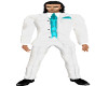 white w/ teal suit