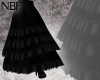Black ruffle skirt