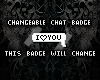 T | Chat Badge