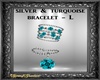 Turquoise/Slv Bracelet L