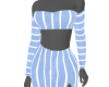 Blu Striped dress