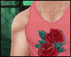 Rose tank top with tatto
