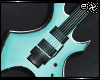 . blue electric guitar