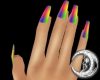 Rainbow Raver Nails