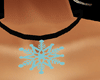 Blue SNOWFLAKE necklace