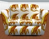 GldWht Dragon Couch