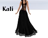 Black Pierced Gown