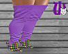 Mardi Gras Boots purple