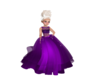 purple flowergirl dress